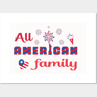 All American family Posters and Art